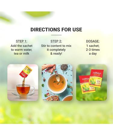 Honitus Hot Sip: 100% Ayurvedic Kadha | Provides Instant Relief from Cough and Cold (4gm*Pack of 30 Sachets) Pack 450 Sachets - Buy Online on GoSupps.com