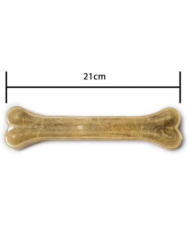 Bontoy Dog Bone - 10 Pieces x 21 cm | Natural Beef Skin Treat | Protein-Rich Chew for Strong Dog Muscles - Buy Online on GoSupps.com