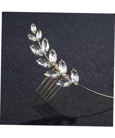 Housoutil Diamond Flower Girl Hair Wedding Hair Comb Pearl Hair Accessories Bride Headpieces for Wedding Tiara Bridal Headdress European and American Bridesmaid Olive Branch - Buy Online on GoSupps.com