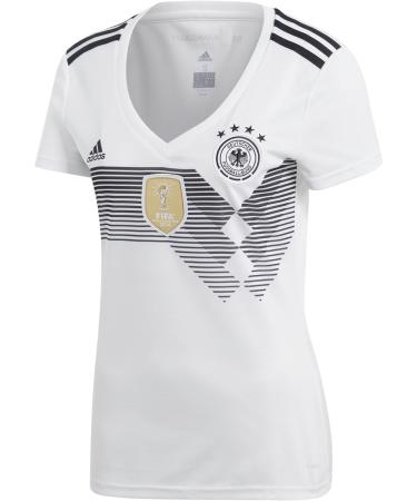 Buy adidas Women's DFB Home Replica Jersey L White (White/Black) - International Shipping Available - Buy Online on GoSupps.com