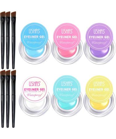6 Colored Eyeliners Pen Set Waterproof Smudge-Proof Eye Shadow Pencil Liquid Eyeliner Makeup Set Long-Lasting High Pigmented Rainbow Eyeliner Pencils Kit Glitter Eye Liners for Women #29*6colour - Buy Online on GoSupps.com