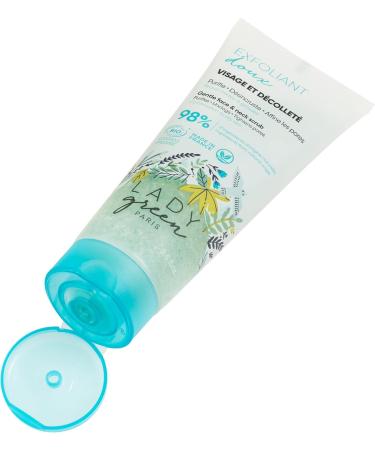 LADY GREEN | Gentle Exfoliant - Face & D collet - Purifies Unclogs and Moisturizes - 98% Natural Ingredients - Organic - Vegan - Buy Online on GoSupps.com