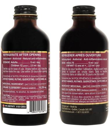 IMMUNIA - Pure Elderberry concentrate - Organic Elderberries. Powerful Antioxidant - Anti-influenza & Natural Anti-inflammatory. Made in Canada. (3-Pack) 1 count (Pack of 3) - Buy Online on GoSupps.com