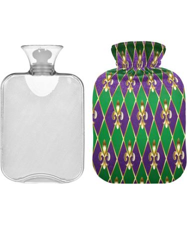 Shop Mardi Gras Jewelry Heat Bottle - 1L Hot Water Bottle for Pain Relief & Warmth | Perfect for Cramps & Cold Feet - Buy Online on GoSupps.com