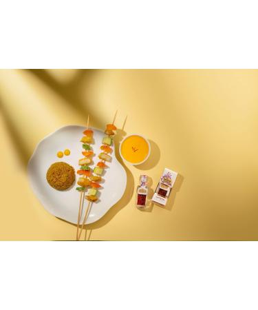 Ahura Finest Natural Saffron Threads - Pure Grade 1 All Red Saffron Spice - 4g Jar for Tea, Paella, Risotto, Pasta, Rice Cooking - No Additives - Buy Online on GoSupps.com