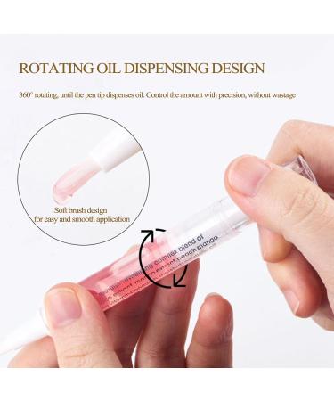 Veroa 4Pcs Cuticle Oil Pen for Cuticle Care Mixed Flavors Natural Ingredients Nail Oil Pen With Soft Brush Prevent Dry Cracking and Hangnails Cuticle Oil for Nails Vegan 2ml/4pcs - Buy Online on GoSupps.com