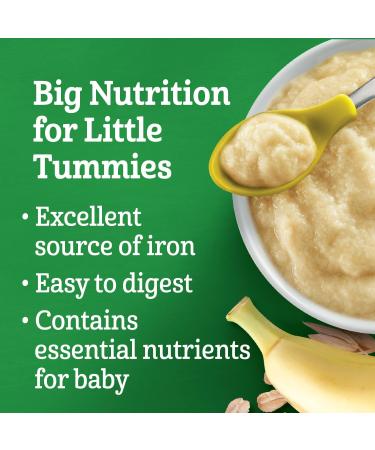 GERBER Organic Wheat & Wholegrain Oat Banana Baby Cereal - Buy Online on GoSupps.com