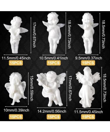 PAGOW 90PCS Retro Baroque 3D Embossed Angel Baby Nail Art Charms - Cute Cupid Designs for DIY Manicure Jewelry Decor - Women Nail Supplies - Buy Online on GoSupps.com