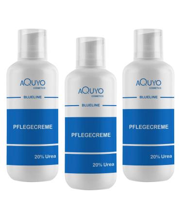 Blure 20% urea cream shirt cream for very dry and horny skin care cream for psoriasis and neurodermatitis cornea and cornea remover (3x 500ml) 500ml (3 -pack)