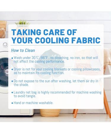 Blue Checkered Cooling Throw Blanket - 50 x 60 Double Sided Cooling Technology - Buy Online on GoSupps.com