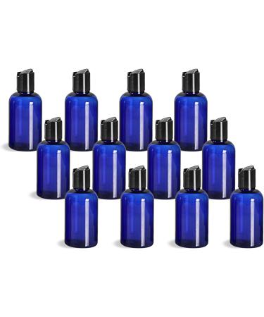 Buy ljdeals 2 oz Cobalt Blue PET Refillable Bottles - BPA Free TSA Approved Pack of 12 - Made in USA | International Shipping Available - Buy Online on GoSupps.com