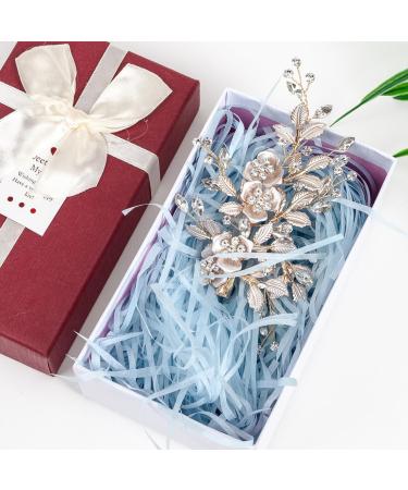 XIKSJW Bridal Hair Pin Wedding Headwear Fashion Rhinestone Insert Comb Pearl Hair Comb Rose Gold Wedding Hair Pin Rhinestone Bridal Hairpin - Handmade Flower Clip Headwear For Women - Buy Online on GoSupps.com