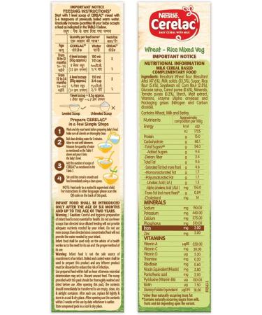 Generic Baby Cereal with Milk Wheat - Rice Mixed Veg From 10 to 24 Months 300 gm - Buy Online on GoSupps.com