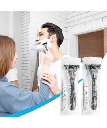50 Pack Kheoxusa 3 Blade Disposable Razors - Individually Wrapped for Travel Hotels & More | Triple Blade Quality - Buy Online on GoSupps.com