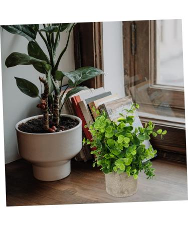 Zerodeko 6 Pcs Simulated Potted Plant Faux Greenery Fake Plant Decor Green Decor Mini Plants Mini Succulent Plants Upholstery Trim Simulation Green Plant Plastic Eucalyptus Green Plants As Shownx6pcs 22x8cmx6pcs - Buy Online on GoSupps.com