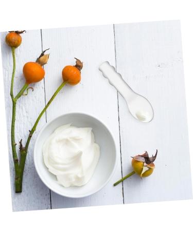 HAPINARY Stainless Steel Ointment Spoon Makeup Spatula Tool Skincare Tiny Spoons Cream Makeup Brush Beauty Tool for Cream Brush Clay Skincare Tools Silicone Spoon Baby Facial 6.5x2x0.2cm Silver - Buy Online on GoSupps.com