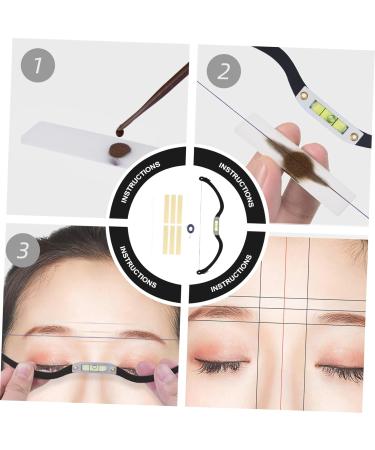 Hemoton 3pcs Bow Eyebrow Ruler Eyebrow Ruler Tool Stainless Steel Eyebrow Trimming Positioning Ruler - Buy Online on GoSupps.com