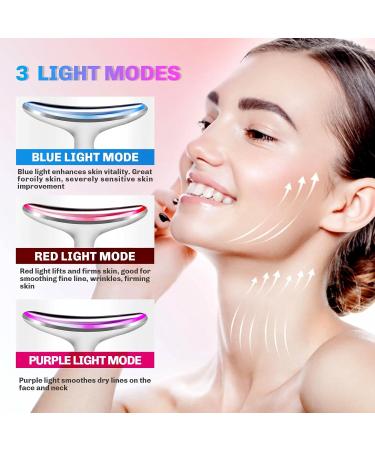 Wavata Facial Massage Device for Wrinkles | 4 Modes 3 LED Colors | EMS Anti-Aging Face Massager for Lifting & Tightening Saggy Skin - Buy Online on GoSupps.com