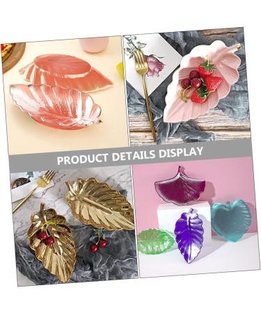 NUOBESTY 1pc Leaves Silicone Mold Silicone Molds Fruit Trays Soap Dish Silicone Fruit Tray Mold Crystal Plate White 16x9.9cm - Buy Online on GoSupps.com