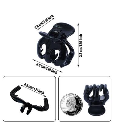 DIMUGE 12 Pack Extra Strong Grip Small Claw Clips - Ideal for Women and Girls - Perfect for High Ponytails and Half Up Styles - Butterfly and Pumpkin Design - Black/Brown - Cute Hair Accessories - Buy Online on GoSupps.com