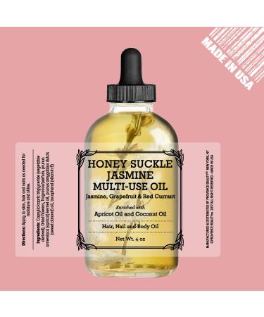 Provence Beauty Honey Suckle Jasmine Multi-Use Oil - 4 Fl Oz | Face, Body & Hair Hydration - Apricot Oil, Coconut Oil & Vitamin E - Buy Online on GoSupps.com