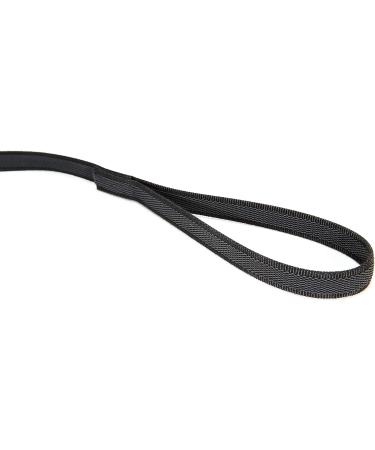 IDC Color & Gray Rubberized Leash - 20mm x 3m with Loop - Black-Grey | Durable & Stylish Pet Leash for International Shipping - Buy Online on GoSupps.com