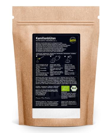 Biotiva Organic Chamomile Flowers Tea 250g - EU Cultivation Highest Quality - Herbal Tea Bottled in Germany (DE- KO-005) - Buy Online on GoSupps.com