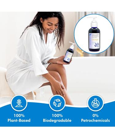 Blue Beautifly Organic Lavender Body Massage Oil | USDA Certified | Super Moisturizing for Body Hair & Nails | Ayurvedic Herbal Blend | 4 fl oz - Buy Online on GoSupps.com