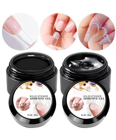 3D Sculpting Gel | Waterless Glue for 3D Extensions | Styling Gel for French Tips - For Home Manicure and Pedicure for Women and Girls French Tips with Rhinestone Flower Foil Charm Stamping - Buy Online on GoSupps.com