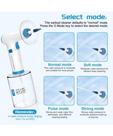 Rechargeable Ear Wax Removal Kit | Electric Ear Irrigation System with 10 Disposable Tips - International Shipping Available - Buy Online on GoSupps.com