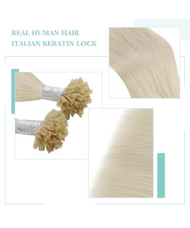 Youngsee Real Hair Bonding Extensions | 55cm U Tip Blond #60A | 1g Keratin Fusion - Premium Quality - Buy Online on GoSupps.com