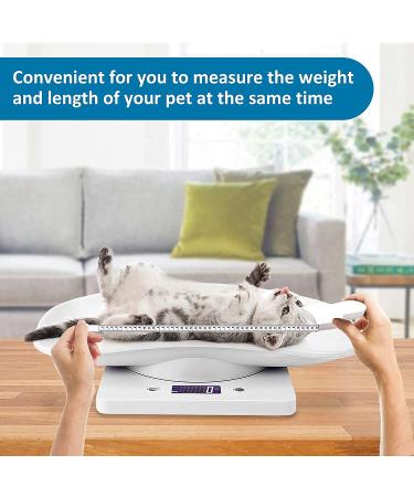 Digital Pet Scales - 15kg Small Animal & Feed Weight Scale with Measuring Tape | Accurately Weigh Kittens Puppies Hamsters and More - Buy Online on GoSupps.com