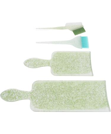Hair Highlighting Board Kit Bleaching Foiling Tinting Hair Coloring Board Set for Beauty Salon (Green) - Buy Online on GoSupps.com