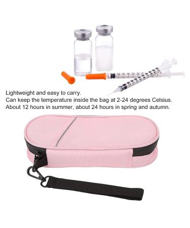 Insulin Cooler Bag | Portable Medication Storage Pouch - Pink - Buy Online on GoSupps.com