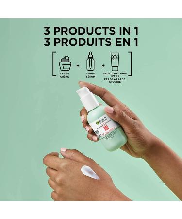 Garnier Green Labs Hyalu-Melon Replumping Serum Cream with Hyaluronic Acid & Watermelon SPF 30 - 2.4 fl oz - Buy Online on GoSupps.com