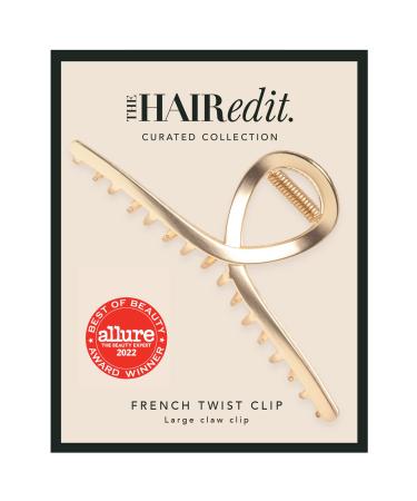 The Hair Edit Gold French Twist Claw Clip