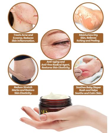 Unrefined Raw African Shea Butter 100g - Pure Moisturizing Face & Body Butter for All Skin Types - Buy Online on GoSupps.com