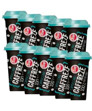 Zott Caffreze Cappuccino Drink 200ml - Creamy & Smooth Italian Style Coffee Beverage (10 Cappucino Caffreze)