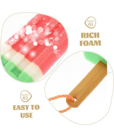 3pcs Cute Bamboo Bathing Sponges for Kids | Ice Cream Shower Puff & Loofah Balls | Toddler Bath Body Scrunchie & Flower Shower Pouf - Buy Online on GoSupps.com