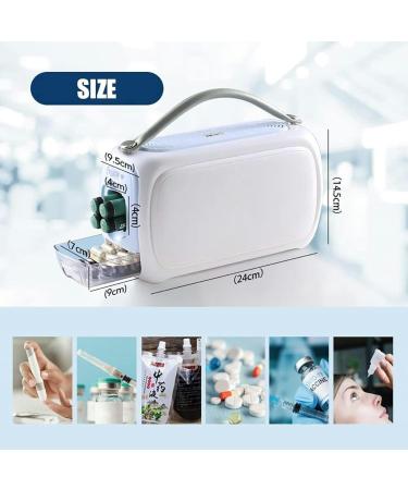 Travel Box With Insulin Refrigerator Portable Intelligent Medicine Refrigerator With Temperature Display Screen 2-8 Refrigeration Cycle Small Volume GR - Buy Online on GoSupps.com