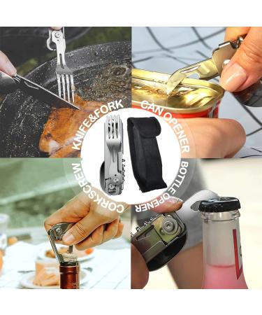 Wemomo 5-in-1 Camping Utensils Set - Portable Stainless Steel Flatware for Travel, Hiking, and Backpacking - Buy Online on GoSupps.com