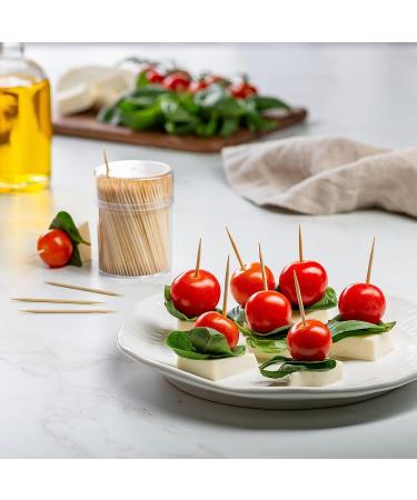 1500 Count Bamboo Double Pointed Toothpicks - Round Wood Picks for Teeth Cleaning - Buy Online on GoSupps.com