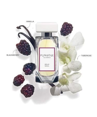 PINROSE Perfumes Bold Soul - Eau de Parfum Fragrance Spray - Clean Vegan Cruelty-free and Hypoallergenic Scent - Notes of Crushed Blackberry Tuberose Vanilla Cinnamon and Patchouli - Buy Online on GoSupps.com
