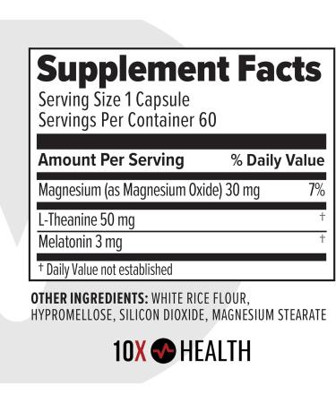 10X Health Optimize (Daily) & Sleep (PM) Bundle - Methylated Multivitamin Capsules + Magnesium L Theanine & Melatonin - Buy Online on GoSupps.com