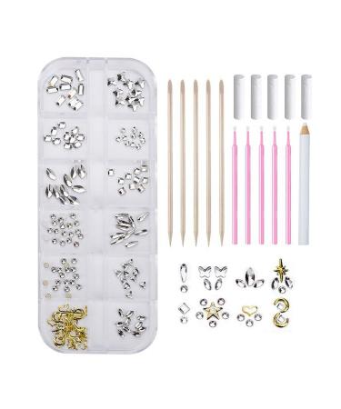 Yiurse toothstones reflective tooth crystal-tartar set DIY crystals jewelry set dental edelstein set professional fashionable dental edelstein set for teeth