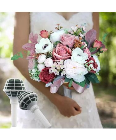 Arlai 2pcs Bridal Bouquet Stand with 50pcs Brooch Flower Pins - Wedding Holder for Artificial Flowers - Bride Accessories - Buy Online on GoSupps.com