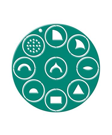 LUCY CLAY LC Disk 3 for Czextruder Pottery Ceramic Craft Polymer Clay Fondant Cake 9 Disks for extruder