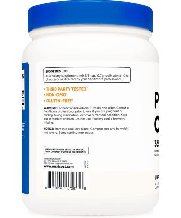 Nutricost Potassium Chloride Powder 1kg - Gluten-Free Non-GMO Supplement - Buy Online on GoSupps.com