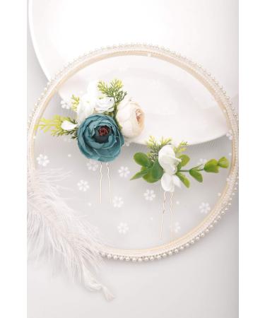 Kercisbeauty Bridal Floral Pearl Hair Pins Wedding Combs Barrette Set of 3 | Elegant Hair Accessories for Evening Party - Buy Online on GoSupps.com