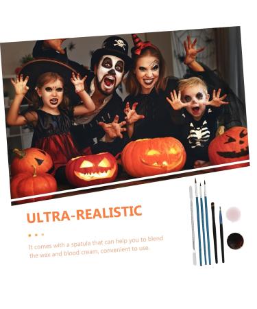 Minkissy Halloween Scar Cream Set - Realistic Fake Scars Zombie Cosplay Prosthetics Blood Wax for Festivals - Buy Online on GoSupps.com